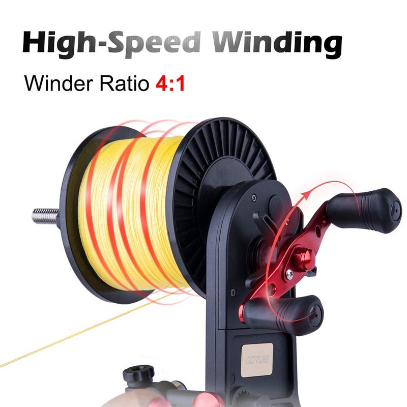 Goture Fishing Line Spooler Winder Machine //Unwinding Function//Reel Spooler Fishing Line Winder Spooler Machine Spooling Station System Fishing Reel Winder Spinning Cast Spincast Trolling Reel - Image 5